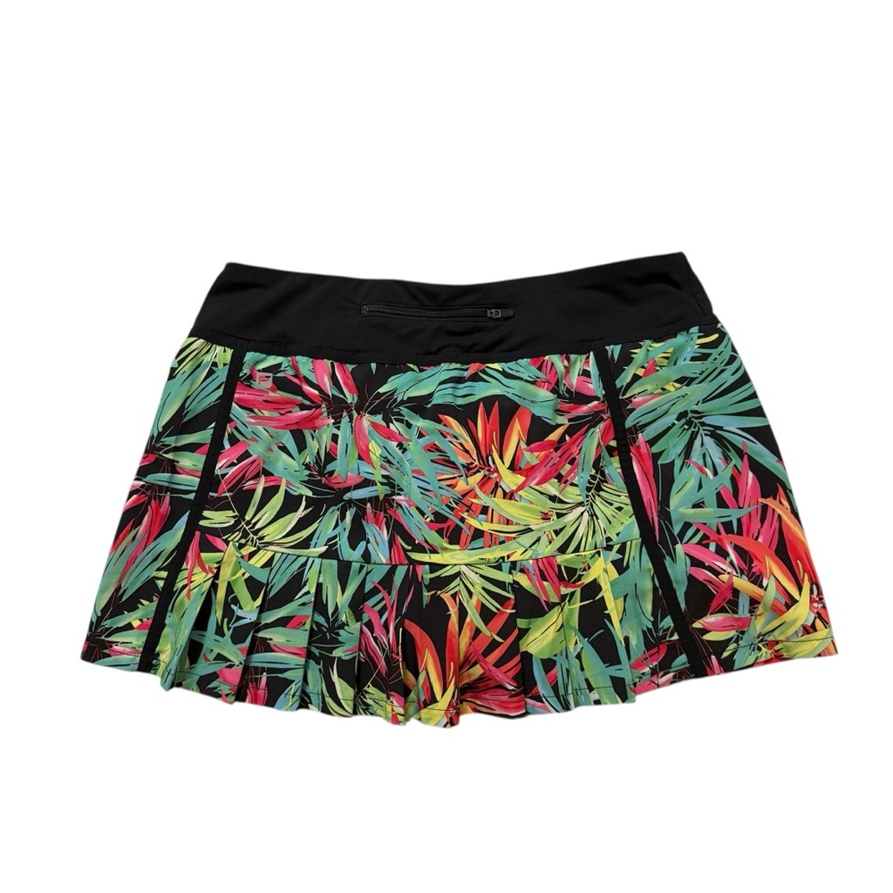 Fabletics Tropical Print Skort Skirt Tennis Pickleball Golf Size M - Picture 4 of 5